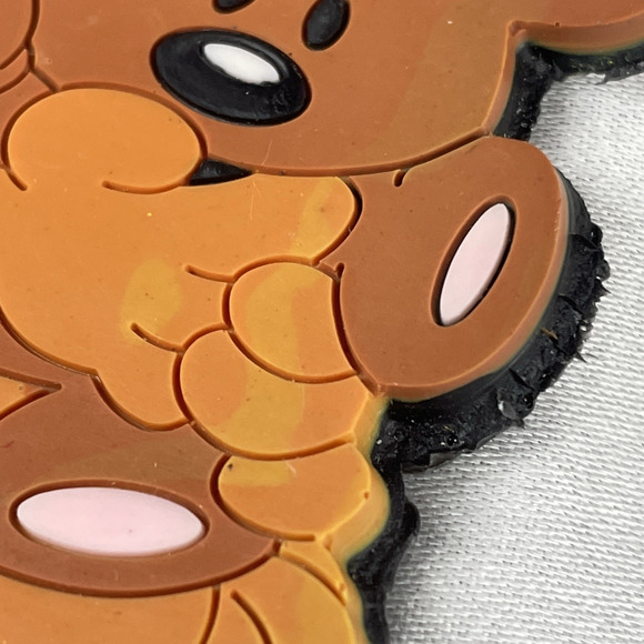 Garfield Pooky Vtg Keychain Flat Rubber Plastic Key Ring Backpack Purse Charm - Picture 5 of 7